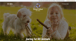 Desktop Screenshot of greatvaluepet.com